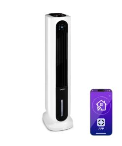 Klarstein Polar Tower Smart, ventilátor, léghűtő, 7L, 85W, távirányító, 5x hűtődoboz