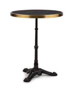 Blumfeldt Patras Lux, bisztró asztal háromlábú talapzattal, márvány asztal, Ø: 57,5 cm, magasság: 72 cm