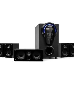 Auna Areal 525 DG, 5.1 házimozi rendszer, 125 W RMS, optikai bemenet, BT, USB, SD, AUX, távirányító