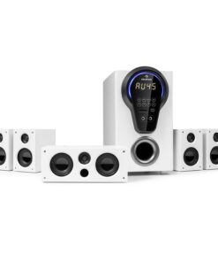 Auna Areal 525 DG, 5.1 házimozi rendszer, 125 W RMS, optikai bemenet, BT, USB, SD, AUX, távirányító