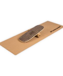 BoarderKING Indoorboard Flow, egyensúlyozó deszka, alátét, henger, fa / parafa