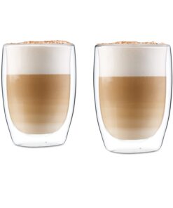 Klarstein Glaswerk Jesolo, thermo poharak dupla üveggel, 350 ml, kézműves, boroszilikát üveg