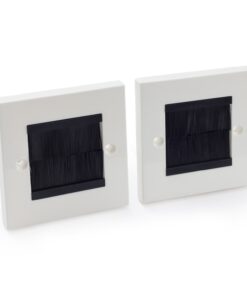 OneConcept Kábeltakaró, 2 darabból álló készlet, kb. 86 x 86 mm