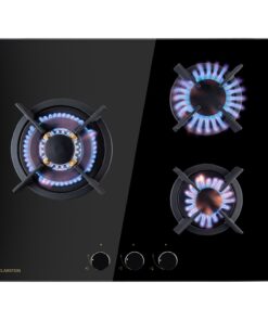 Klarstein Goldflame 3, gázfőzőlap, 3 Messing égő, üvegkerámia