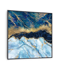 Klarstein Wonderwall Air Art Smart, infravörös hősugárzó, 60 x 60 cm, 350 W, kék márvány