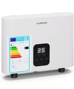 Klarstein Blaze Flow átfolyós vízmelegítő asztal alá, 5,5 kW, öntött alumínium fűtőtest, állandó hőmérséklet 35 °C