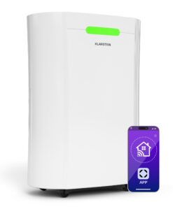 Klarstein AeroDry Smart 12 párátlanító, 12 l/nap, 30 m², páratartalom érzékelő, irányítás alkalmazás segítségével, 135 m³/h