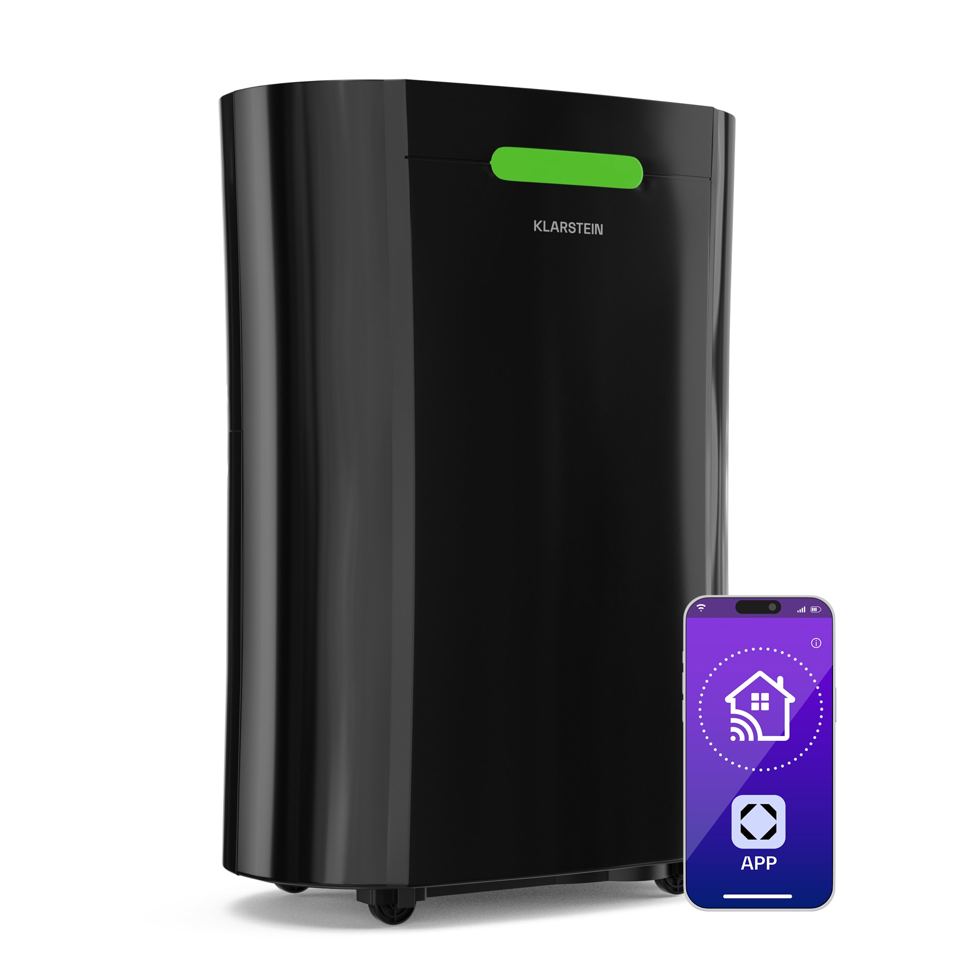 Klarstein AeroDry Smart 12 párátlanító, 12 l/nap, 25-30 m², páratartalom érzékelő, irányítás alkalmazás segítségével, 135 m³/h