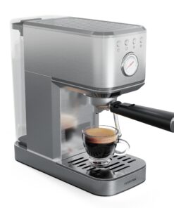 Klarstein SteelPresso Slim kávéfőző, portafilter, tartozékokkal együtt