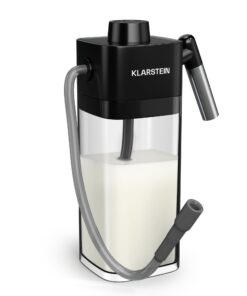 Klarstein SteelPresso tejtartály, praktikus kiegészítők, 0,55 liter, átlátszó