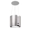 Klarstein Skyfall, sziget páraelszívó, Ø 45 cm, légkeringetés, 402 m³/ó, LED, nemesacél, ezüst