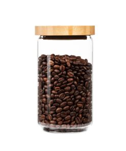 Klarstein Tárolóedény, bambusz fedéllel, 750 ml, egymásra helyezhető, légmentesen zárható