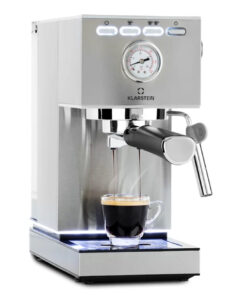 Klarstein Pausa, eszpresszógép, 1350 W, 20 bar, 1,4 l, rozsdamentes acél