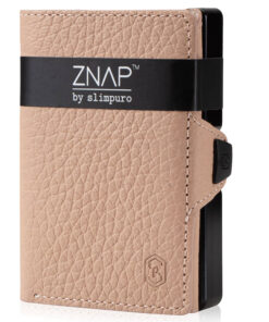 Slimpuro ZNAP Slim Wallet, 8 kártya, érmés rekesz, 8,9 x 1,5 x 6,3 cm (Sz x Ma x Mé), RFID-védelem