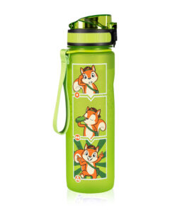 Monte Stivo Lyseren, gyerek ivópalack, 600 ml, mérce, vízhatlan gyümölcsszűrő