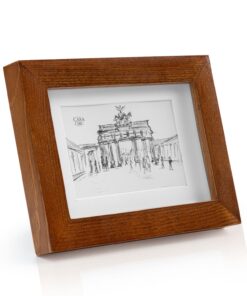 Casa Chic Kenton, képkeret, téglalap alakú, 14 x 9 cm, paszpartu, üveg