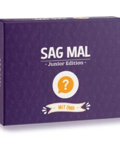Spielehelden Sag mal... mit Oma- Junior Edition ismerkedős játék 100+ kérdés Játékosok száma: 2+ Életkor: 8 éves kortól