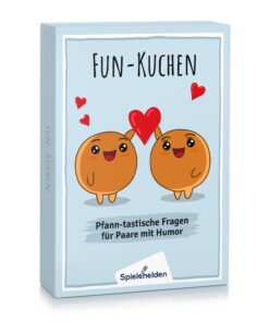 Spielehelden Fun-Kuchen Partner játék szórakoztató kérdésekkel a még több együttlétért