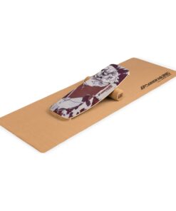 BoarderKING Indoorboard Curved, egyensúlyozó deszka, alátét, henger, fa/parafa