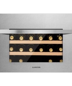 Klarstein Vinsider 24 Built-In Uno, beépített borhűtő, 24 palack, 1 zóna, rozsdamentes acél