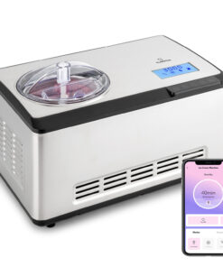 Klarstein Dolce Bacio Smart, fagylaltgép és joghurtkészítő, kompresszor, 2 L, WiFi, érintőképernyő, rozsdamentes acél