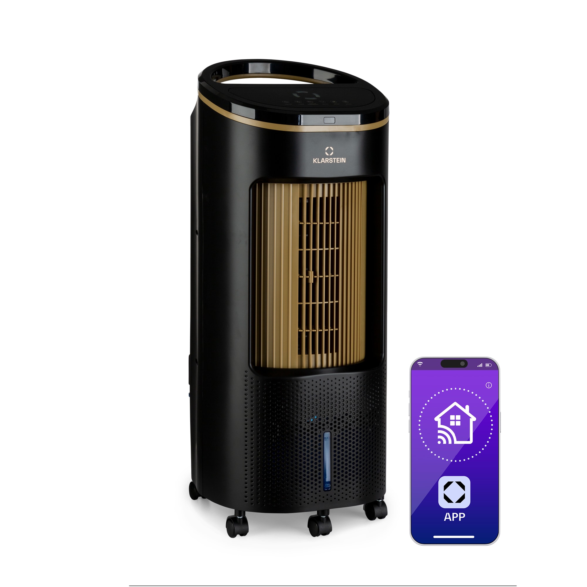 Klarstein IceWind Plus Smart 4 az 1-ben, léghűtő, ventilátor, párásító, légtisztító, app vezérléssel