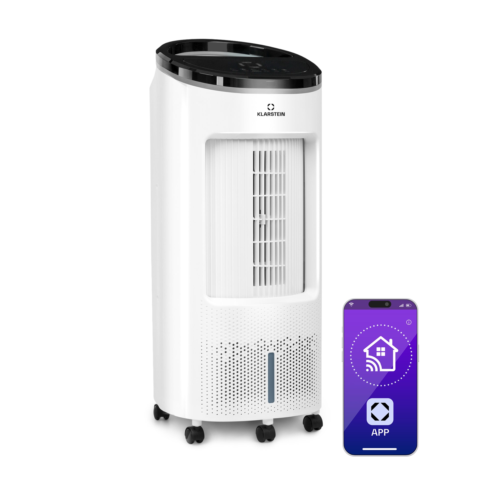 Klarstein IceWind Plus Smart 4 az 1-ben, léghűtő, ventilátor, párásító, légtisztító, app vezérléssel