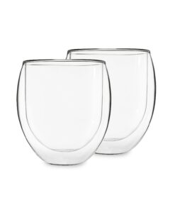 Feelino Ice set 2, teáspohár, 2 db, 320 ml, kiváló minőségű boroszilikát üveg, mosogatógépben mosható