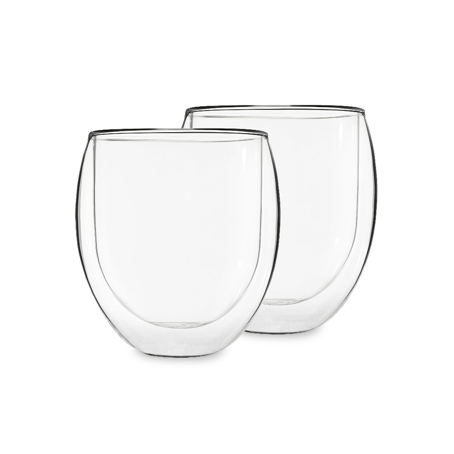 Feelino Ice set 2, teáspohár, 2 db, 400 ml, kiváló minőségű boroszilikát üveg, mosogatógépben mosható