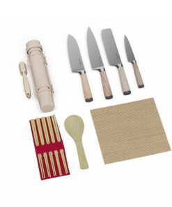 Klarstein Shibui sushi késkészlet, 15 darab, 4 kés praktikus tartozékkal