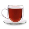 Feelino Ivópohár, 400 ml, Duplafalú, Kiváló minőségű boroszilikát üveg, Egyedi