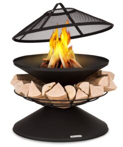 Blumfeldt Aguilera, tűzrakóhely grillel, Ø 65 cm, fatároló, acél