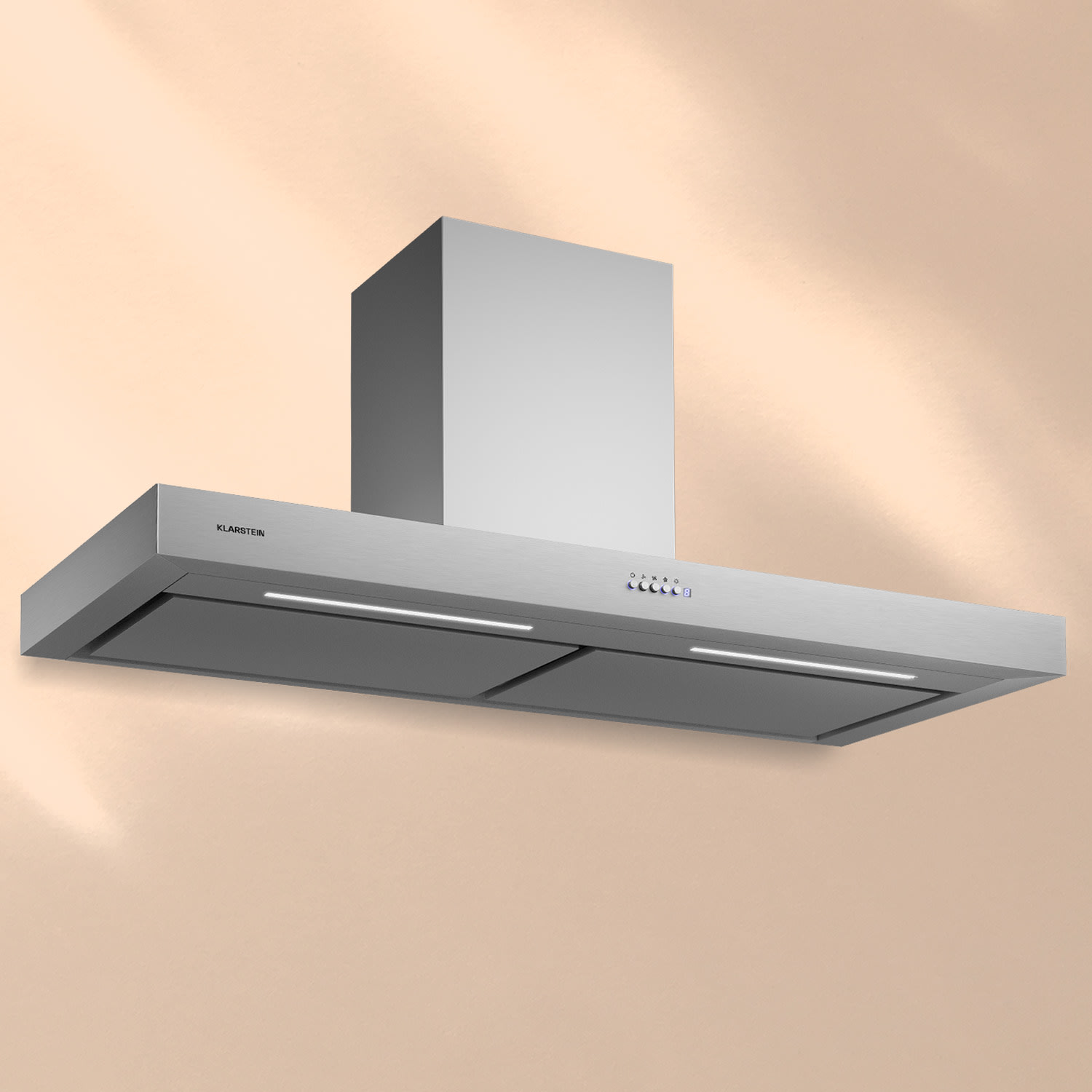 Klarstein Limelight 120, páraelszívó, 120 cm, fali páraelszívó, 546,2 m³/ó, érintőképernyős