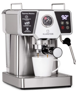 Klarstein Libeica, eszpresszógép, 1350 W, 19 bar, 1.8 l, kb. 10 csésze, tejhabosító