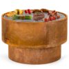 Blumfeldt Pompeji Rust, tűzrakóhely és grill, Ø 60cm, acél
