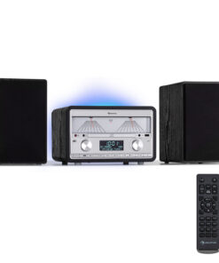 Auna Elton, sztereó rendszer, CD, BT, MP3, DAB+, FM rádió, VU mérő, háttérvilágítás