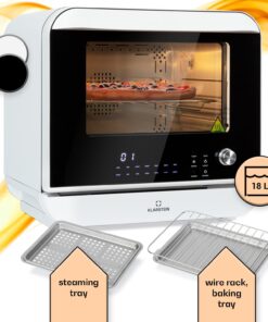 Klarstein Vita Pro, forrólevegős fritőz gőzfőzéssel, 2450 W, 18 l, 14 program, 800 ml víztartály