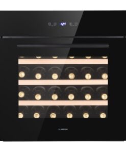 Klarstein Vinsider 30 Built-In Uno, beépített borhűtő, 77 liter, 30 palack, rozsdamentes acél