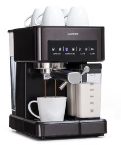 Klarstein Arabica Comfort, kávégép portaszűrővel, 1350 W, 20 bar, 1,8 l, érintőképernyő