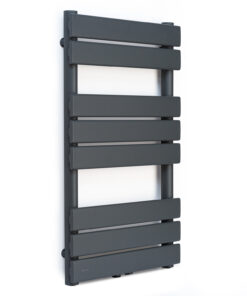 Blumfeldt Fairmont, radiátor, 80 x 45, 375 W, meleg víz, 3 törölközőtartó, 1/2