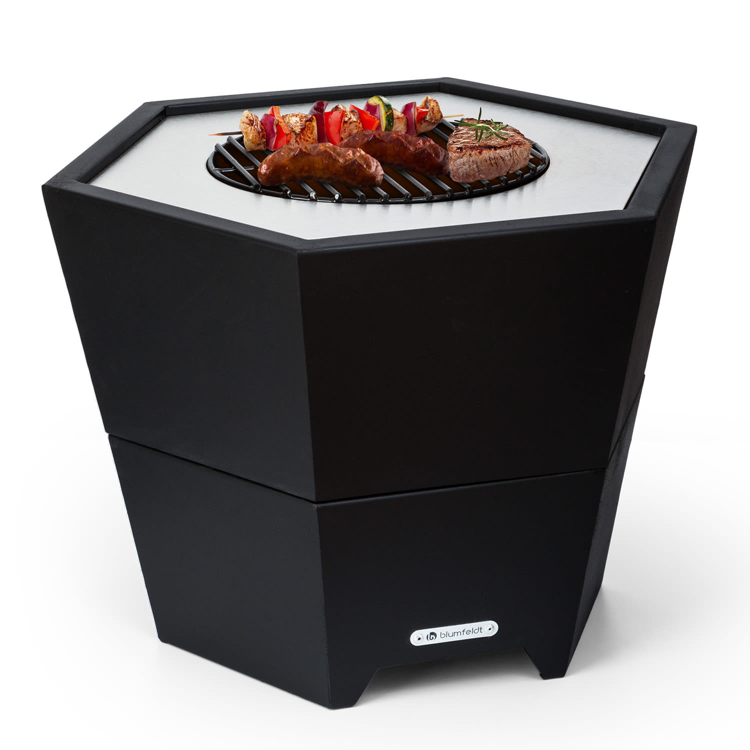 Blumfeldt Hekla 2 az 1-ben, tűzhely, Ø 60 cm, víz- és fagyálló, grill-lap, grillrács