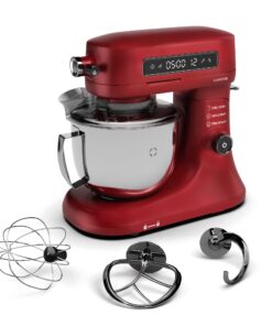 Klarstein Chiara konyhai robotgép, 1600 W, 12 beállítás, rozsdamentes acél tál, LCD kijelző, Tartozékokkal együtt