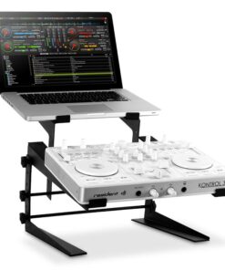 Resident DJ DJX-250 notebook és keverőpult/controller állvány, fekete
