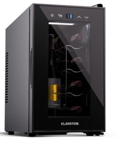 Klarstein Shiraz 8 Uno, függőleges borhűtő, 8 palack, 8 - 18 °C, érintős vezérlés