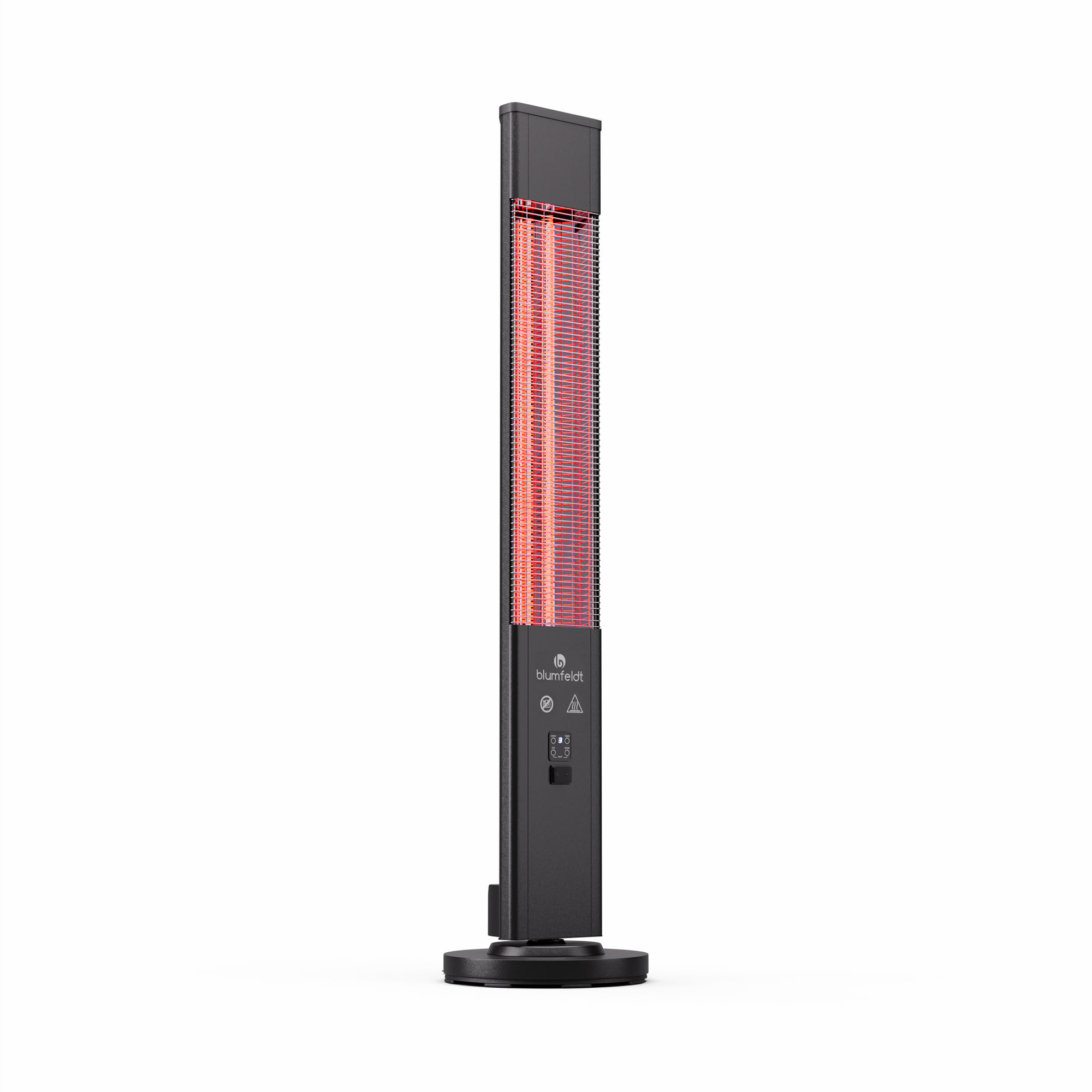 Blumfeldt Heat Guru Plus 3000, kültéri és beltéri hősugárzó, 3000W, 3 fűtési szint, távirányítóval