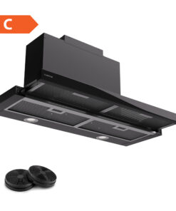 Klarstein Mariana 90 Neo, lapos páraelszívó, 491 m³/h, elszívás/légcirkuláció, LED, EEK C