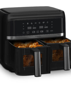 Klarstein VitaFry Duo Skylight, forrólevegős fritőz, 1850 W, 7,6 l, 2 főzőzóna, 6 program