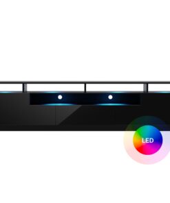 Blumfeldt Perth Lowboard TV szekrény, 195 x 33 x 50 cm, LED