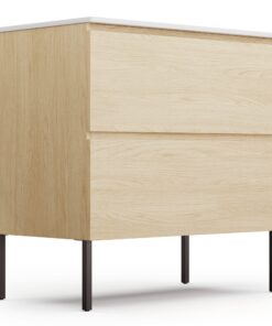 Blumfeldt Johnstone, mosdó és fürdőszoba szekrény, 80 cm, kerámia mosdó, Soft-Close záródású