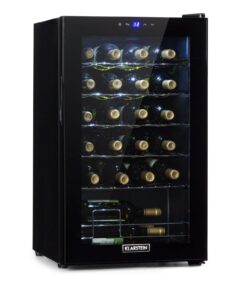 Klarstein Shiraz 24 Uno, borhűtő, 63 liter, 24 palack, 5-18°C, érintőképernyős vezérlőpanel